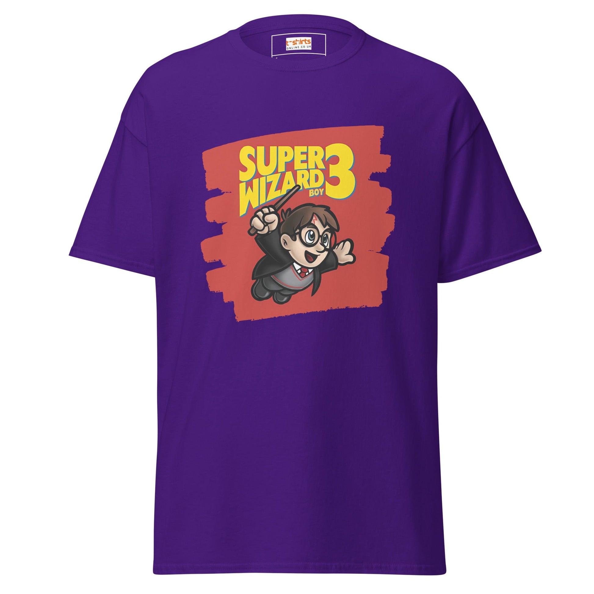 Super Wizard 3 | Mashup Gaming T-Shirt - Purple - T-Shirts Online
