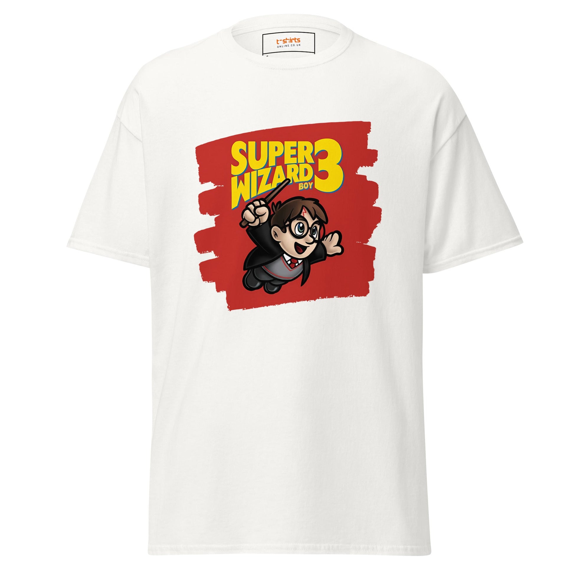 Super Wizard 3 | Mashup Gaming T-Shirt - White - T-Shirts Online