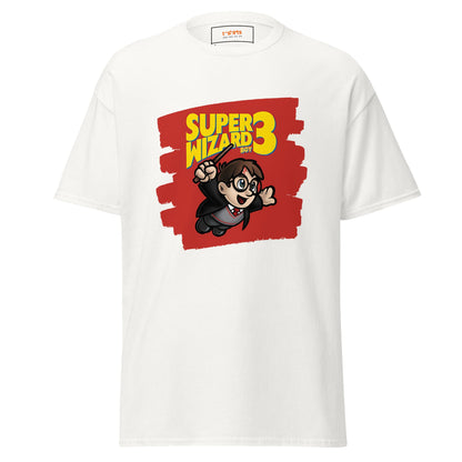 Super Wizard 3 | Mashup Gaming T-Shirt - White - T-Shirts Online
