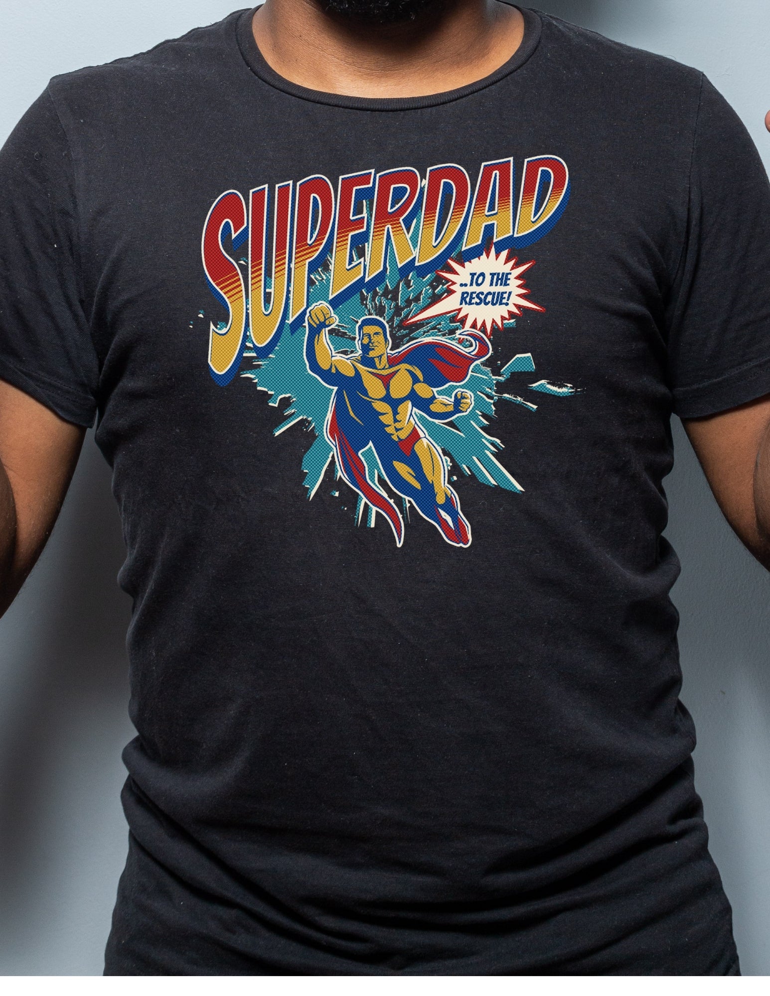 SuperDad T-Shirt | Father's Day T-Shirt - Black - T-Shirts Online