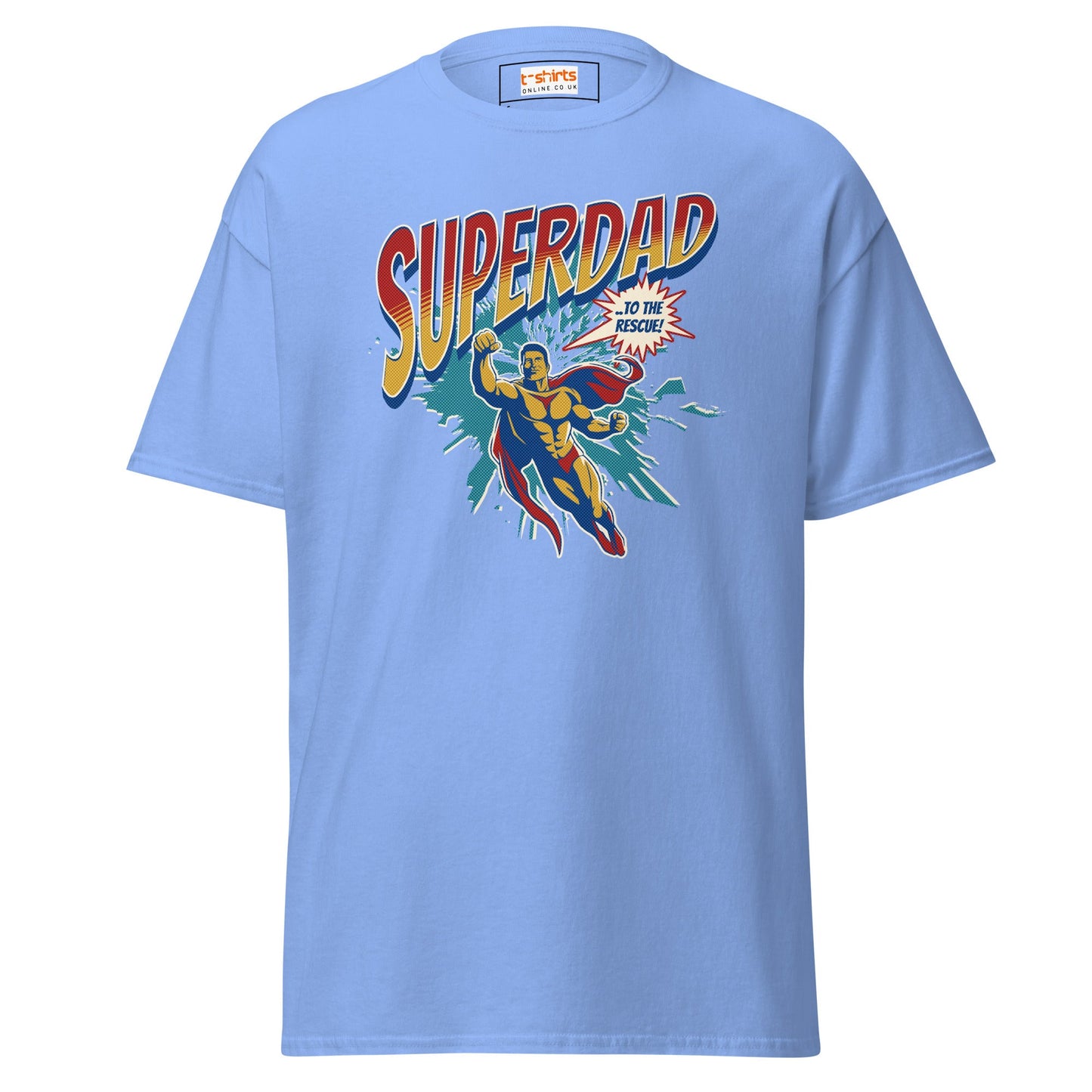 SuperDad T-Shirt | Father's Day T-Shirt - Carolina Blue - T-Shirts Online