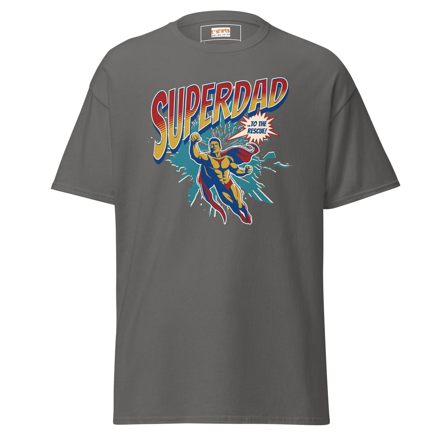 SuperDad T-Shirt | Father's Day T-Shirt - Charcoal - T-Shirts Online