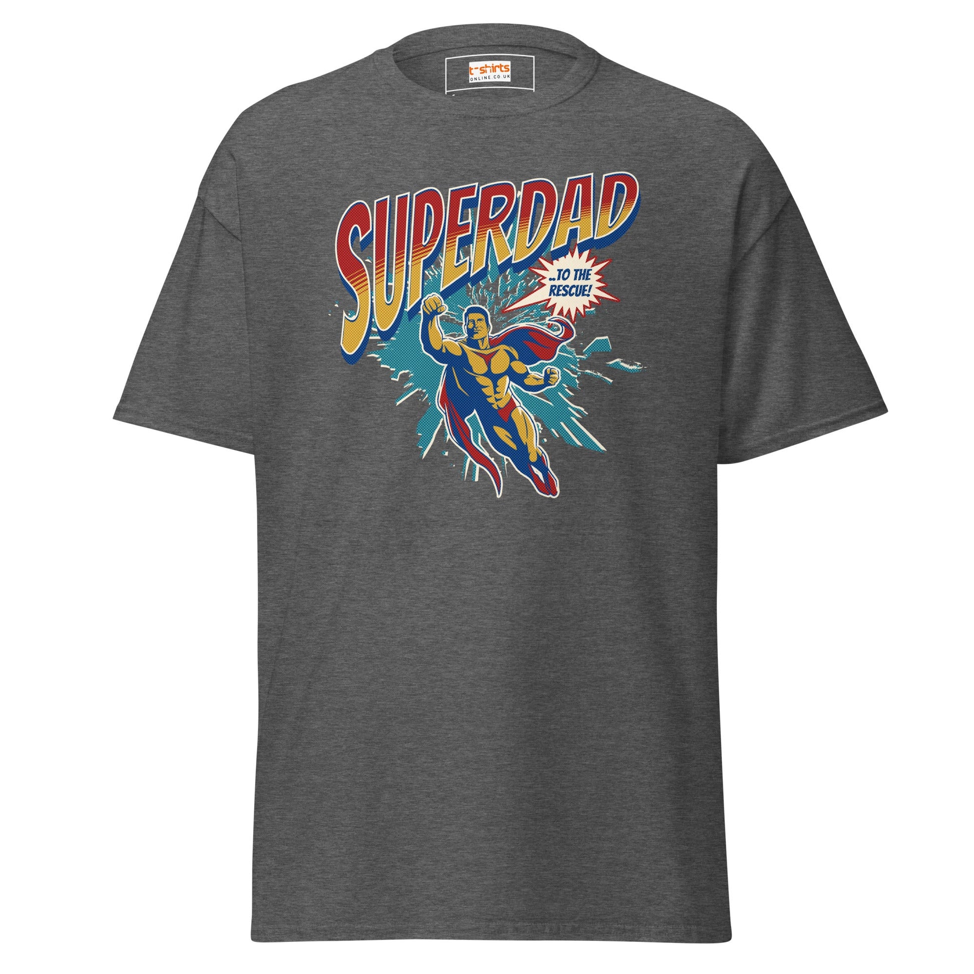SuperDad T-Shirt | Father's Day T-Shirt - Dark Heather - T-Shirts Online