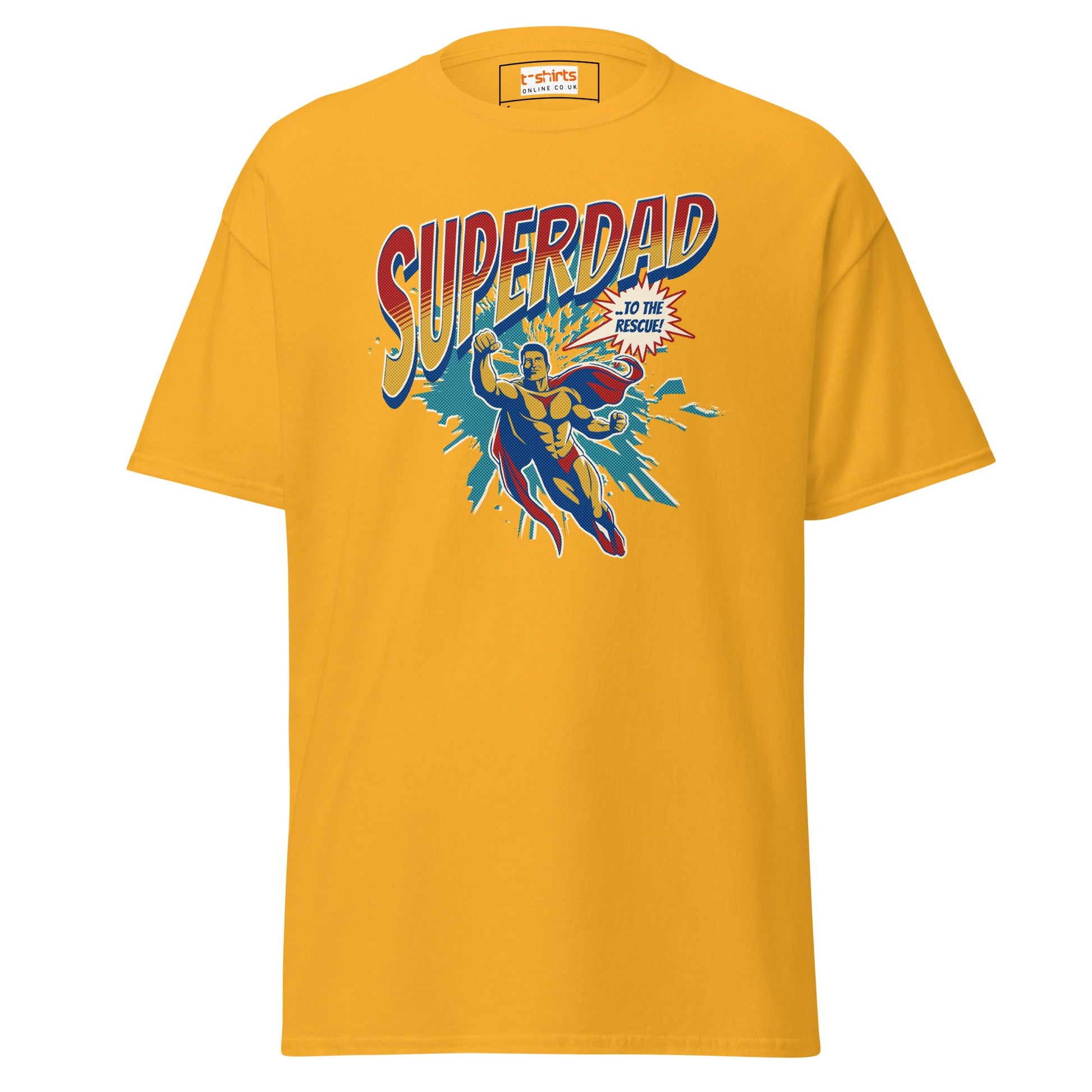 SuperDad T-Shirt | Father's Day T-Shirt - Gold - T-Shirts Online