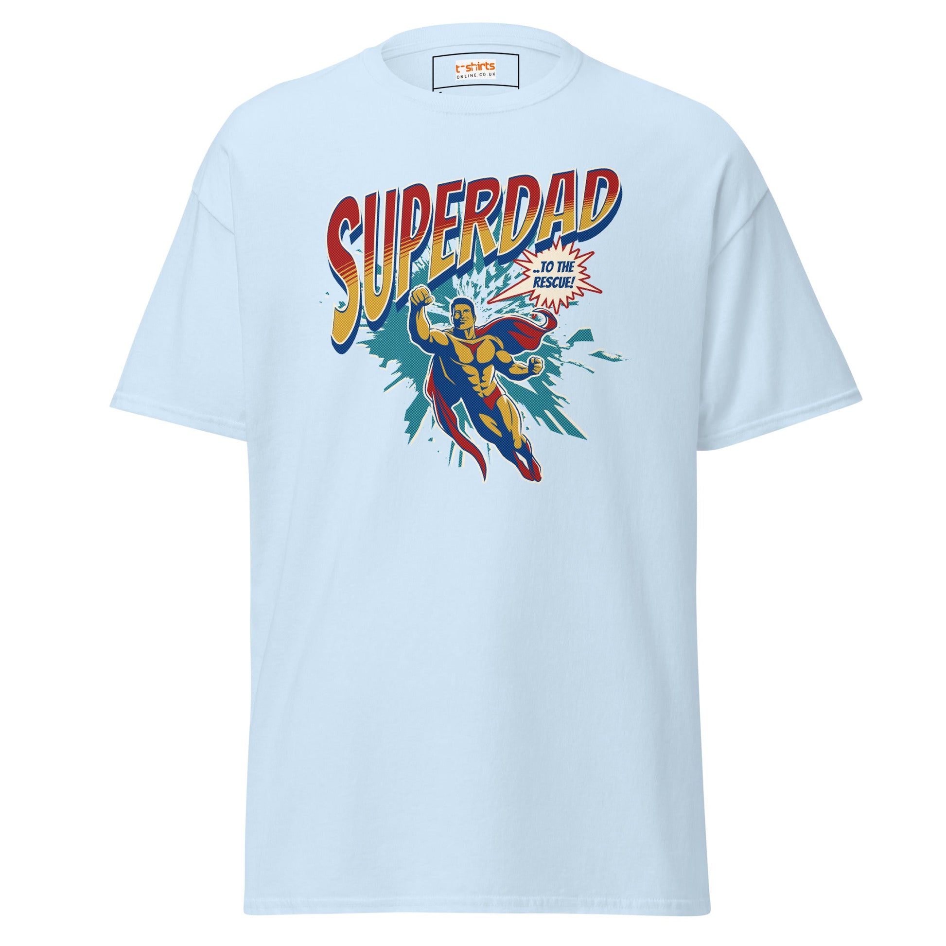SuperDad T-Shirt | Father's Day T-Shirt - Light Blue - T-Shirts Online