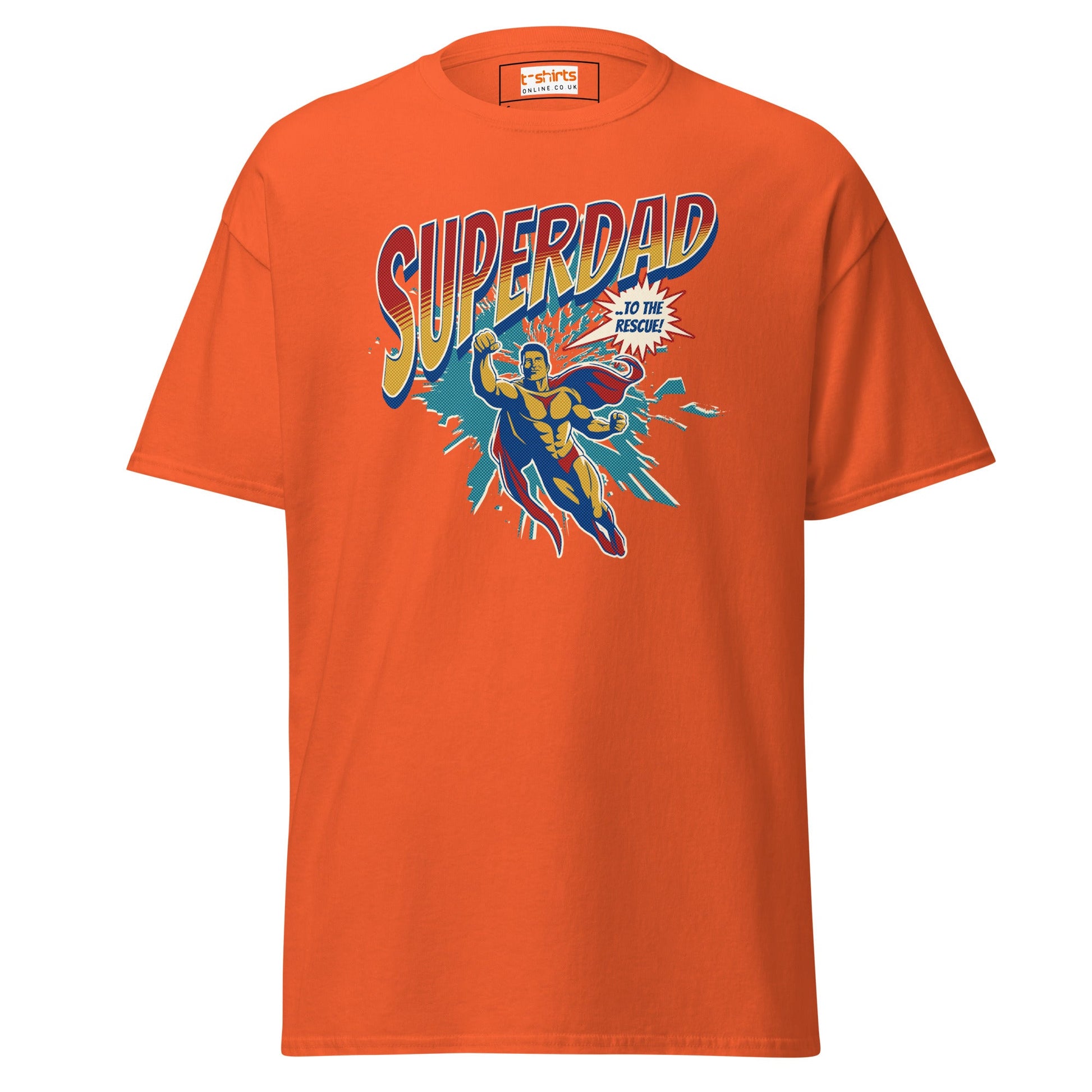 SuperDad T-Shirt | Father's Day T-Shirt - Orange - T-Shirts Online