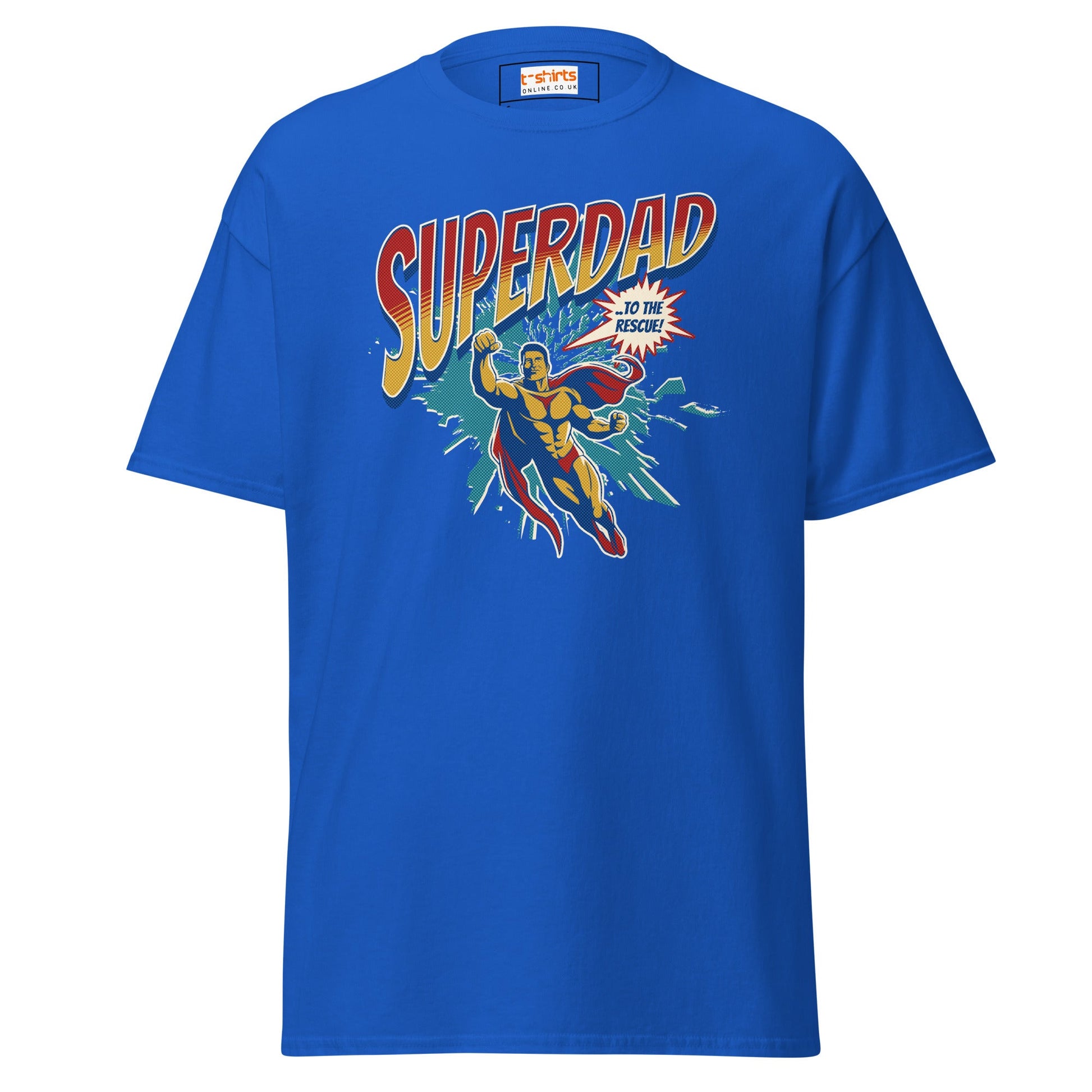 SuperDad T-Shirt | Father's Day T-Shirt - Royal - T-Shirts Online