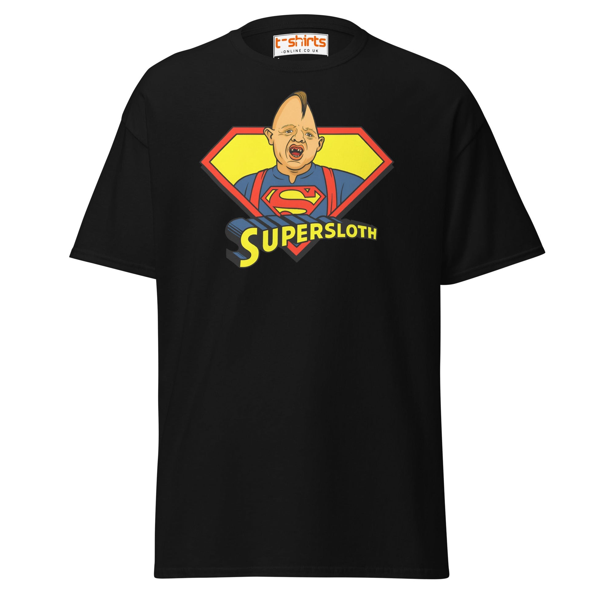Supersloth Parody T-Shirt for Retro Movie Fans - Black - T-Shirts Online