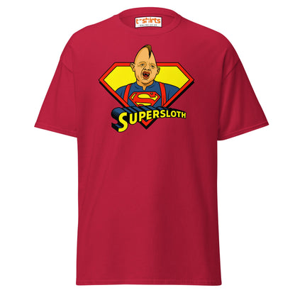 Supersloth Parody T-Shirt for Retro Movie Fans - Cardinal - T-Shirts Online