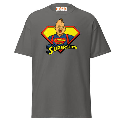 Supersloth Parody T-Shirt for Retro Movie Fans - Charcoal - T-Shirts Online