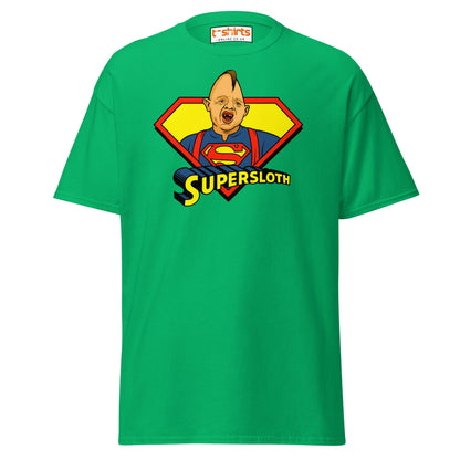 Supersloth Parody T-Shirt for Retro Movie Fans - Irish Green - T-Shirts Online