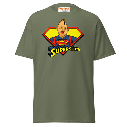 Supersloth Parody T-Shirt for Retro Movie Fans - Military Green - T-Shirts Online
