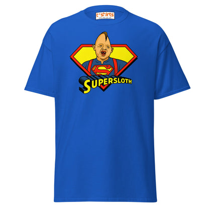 Supersloth Parody T-Shirt for Retro Movie Fans - Royal - T-Shirts Online