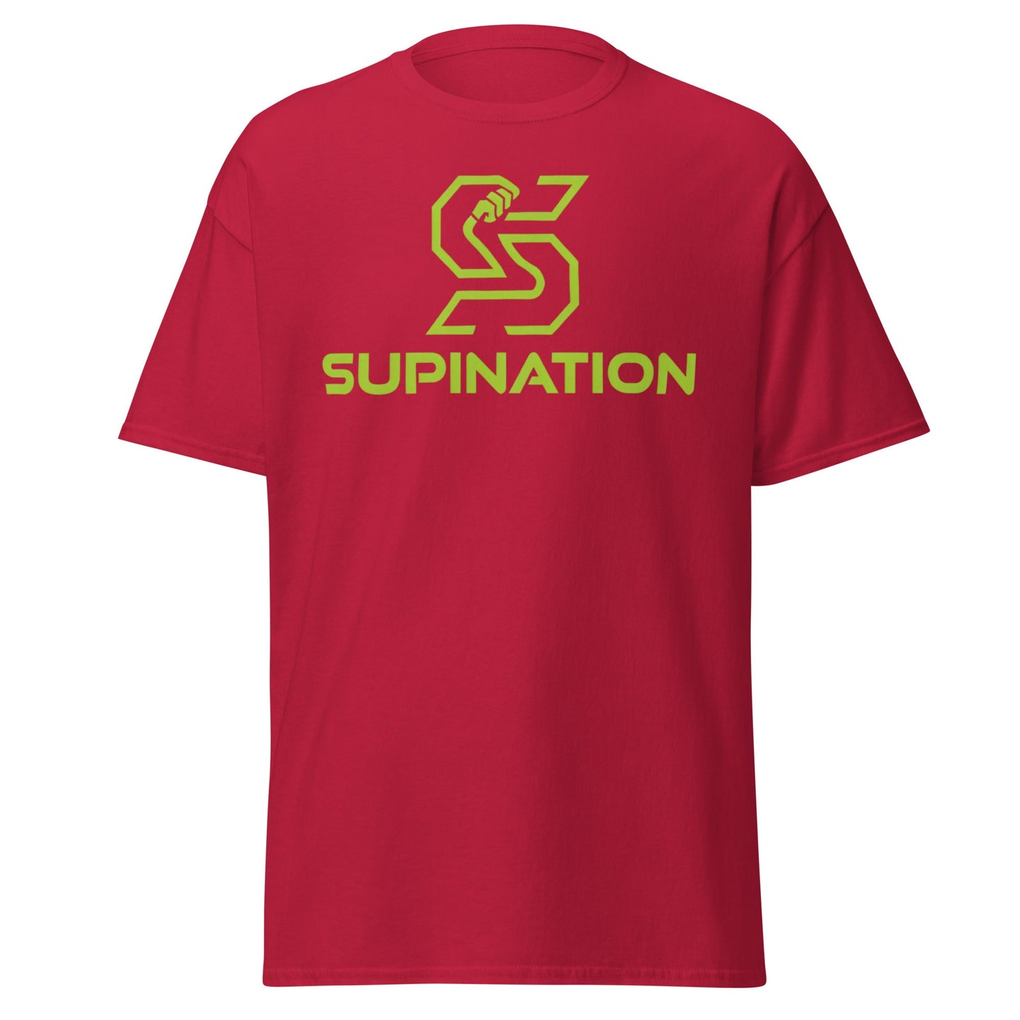 Supination Arm Wrestling T-Shirt - Pro Strength Tee - Cardinal - T-Shirts Online