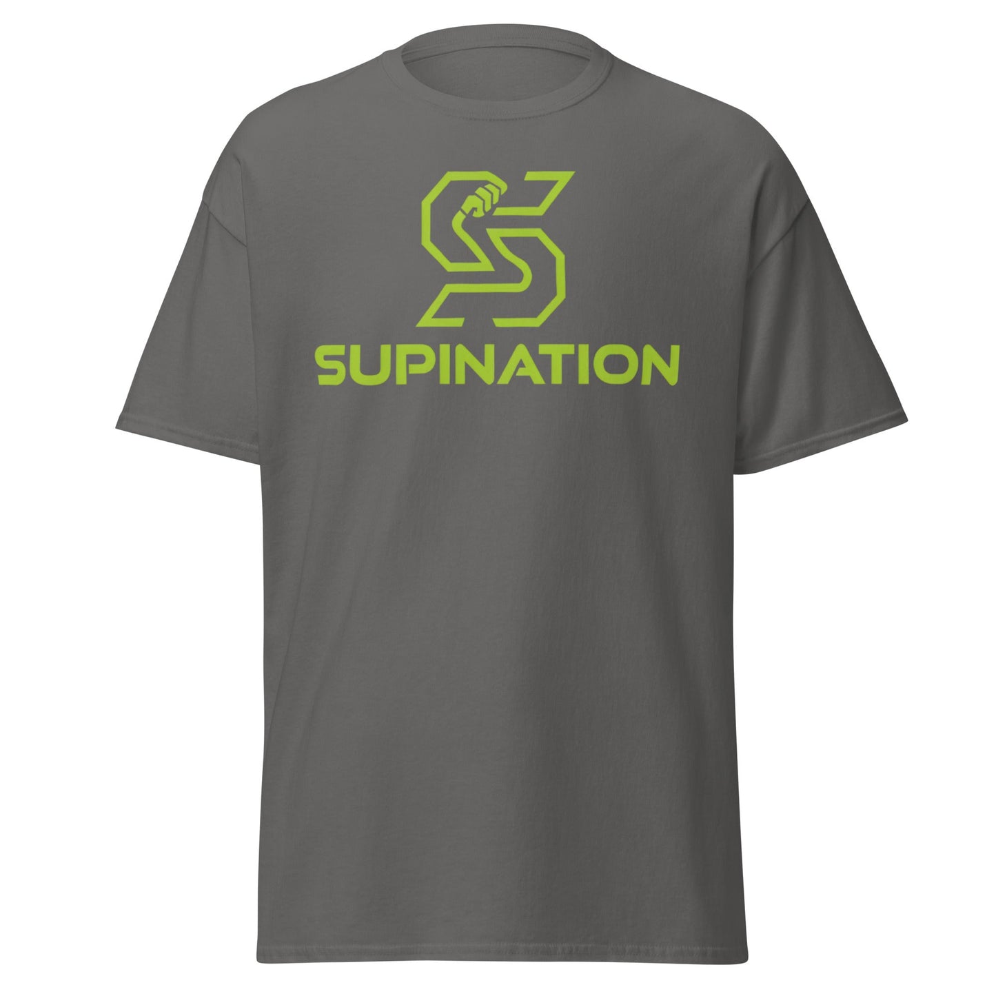 Supination Arm Wrestling T-Shirt - Pro Strength Tee - Charcoal - T-Shirts Online