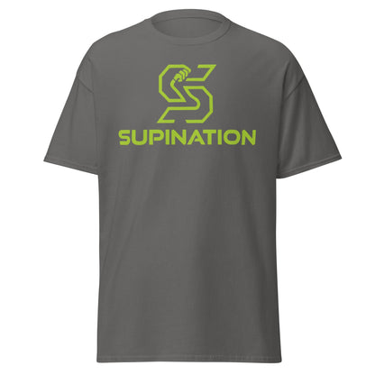 Supination Arm Wrestling T-Shirt - Pro Strength Tee - Charcoal - T-Shirts Online