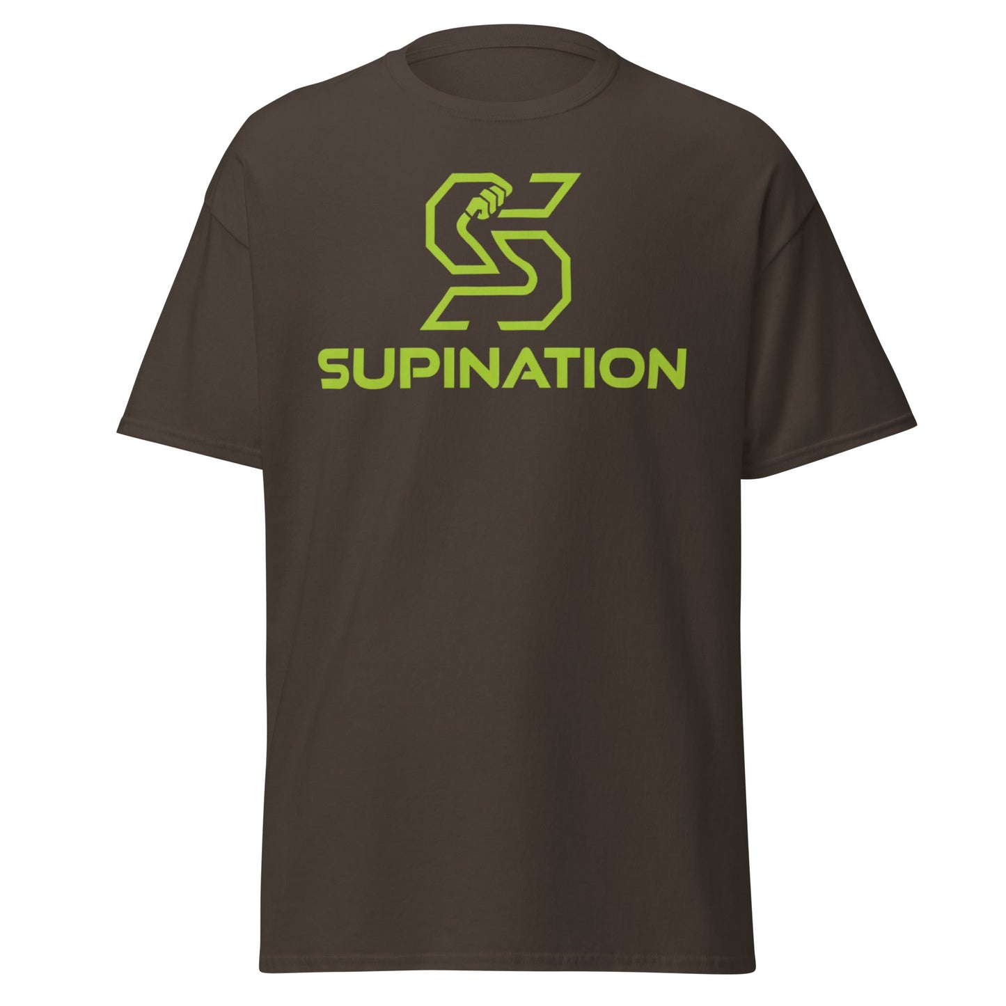 Supination Arm Wrestling T-Shirt - Pro Strength Tee - Dark Chocolate - T-Shirts Online