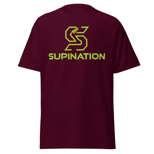 Supination Arm Wrestling T-Shirt - Pro Strength Tee - Maroon - T-Shirts Online