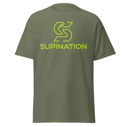 Supination Arm Wrestling T-Shirt - Pro Strength Tee - Military Green - T-Shirts Online