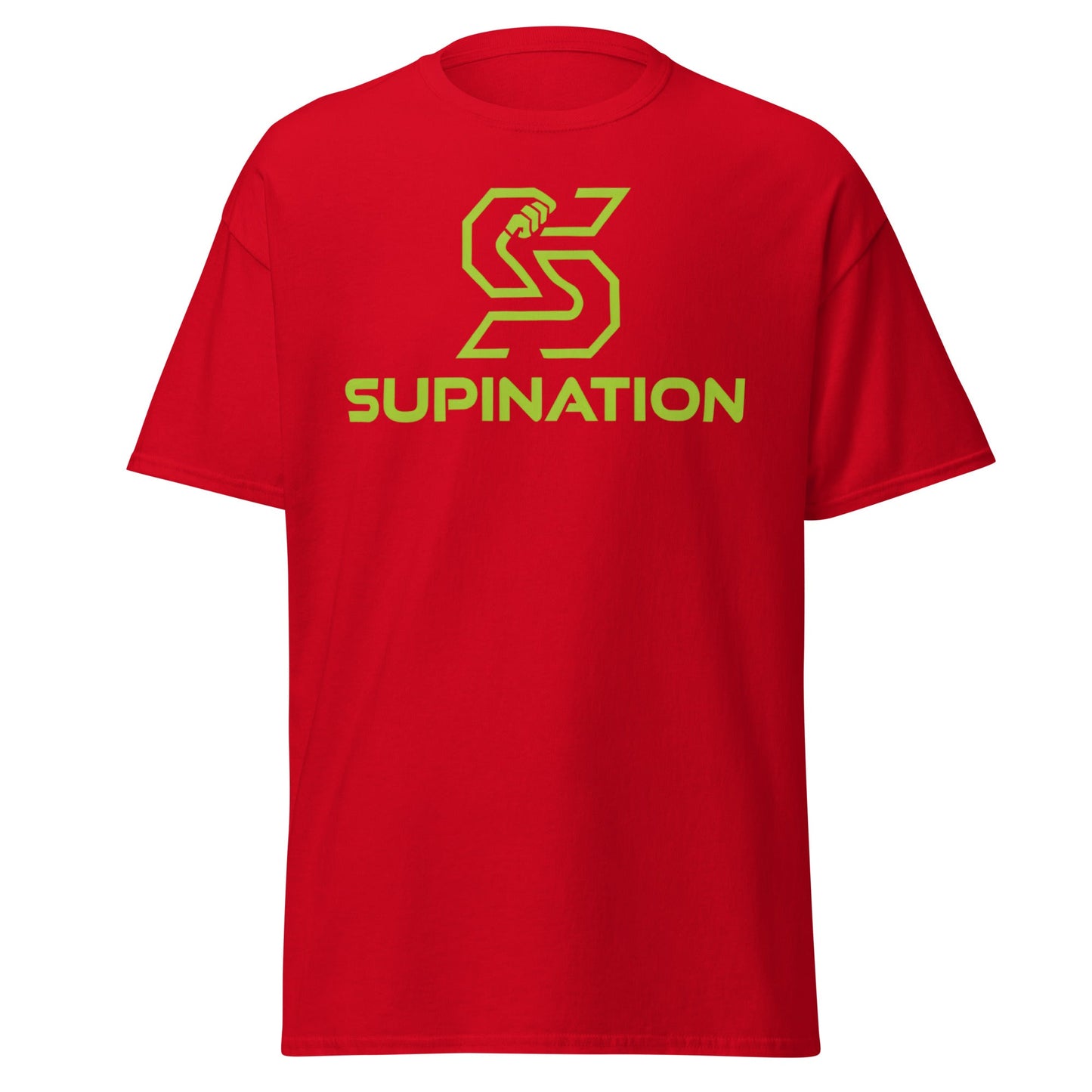 Supination Arm Wrestling T-Shirt - Pro Strength Tee - Red - T-Shirts Online