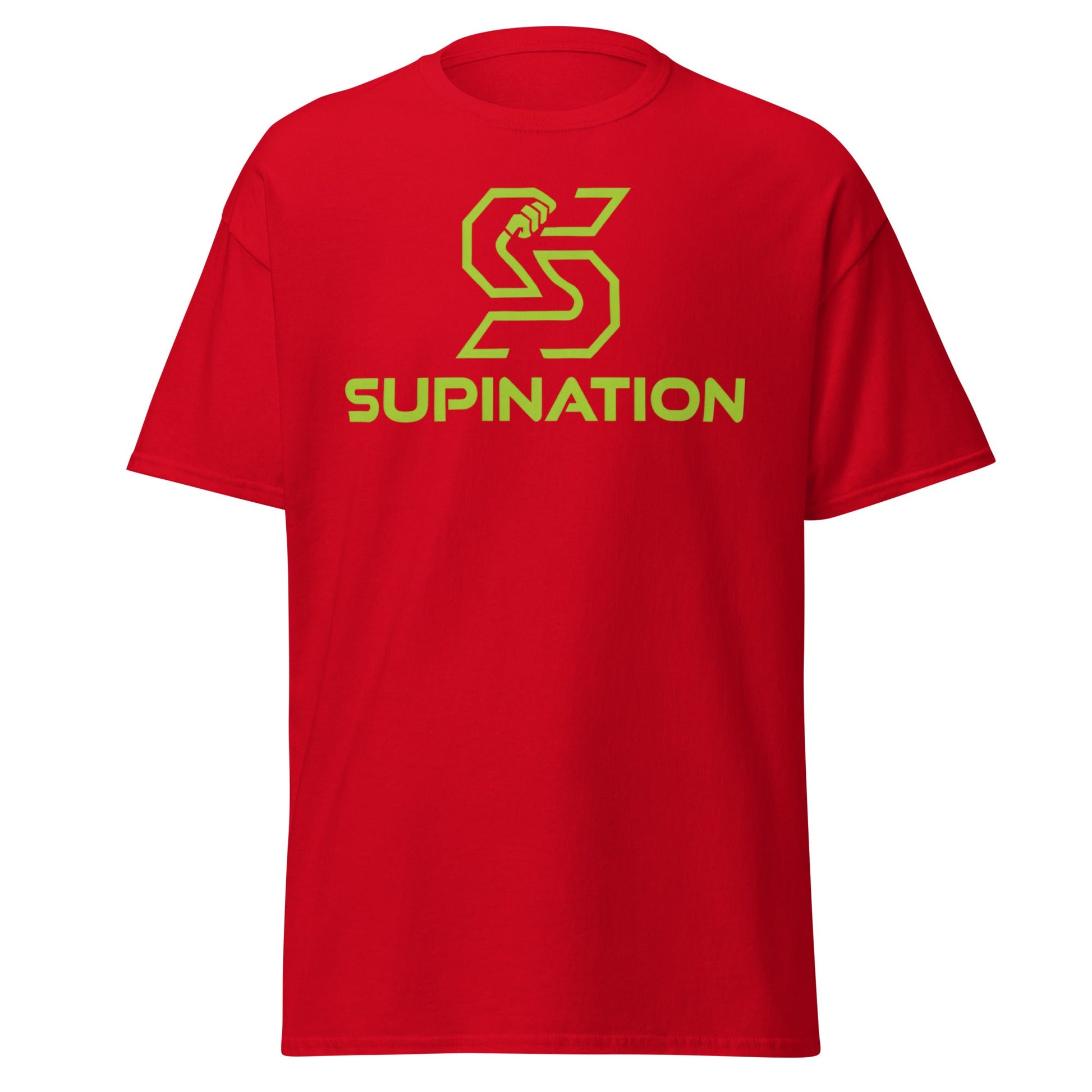 Supination Arm Wrestling T-Shirt - Pro Strength Tee - Red - T-Shirts Online