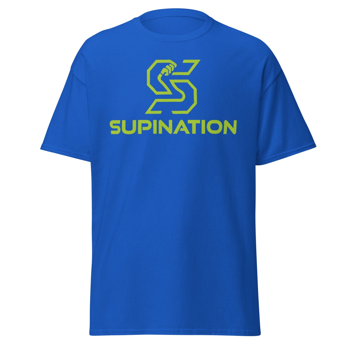 Supination Arm Wrestling T-Shirt - Pro Strength Tee - Royal - T-Shirts Online