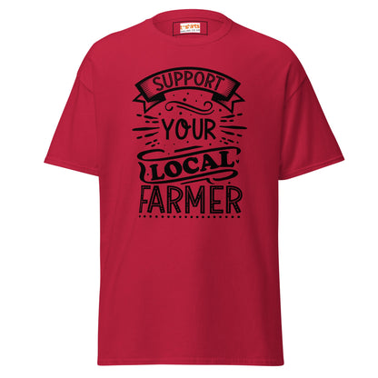 Support a Farmer | Farmer T-Shirt - Cardinal - T-Shirts Online