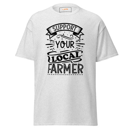 Support a Farmer | Farmer T-Shirt - Ash - T-Shirts Online