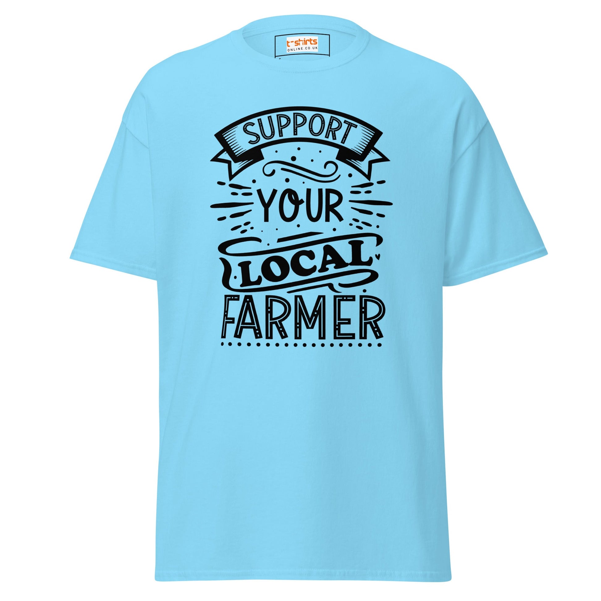 Support a Farmer | Farmer T-Shirt - Sky - T-Shirts Online