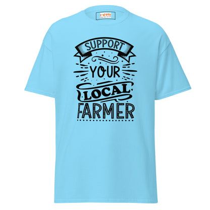 Support a Farmer | Farmer T-Shirt - Sky - T-Shirts Online