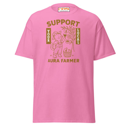 Support Your Local Aura Farmer T-Shirt - Azalea - T-Shirts Online