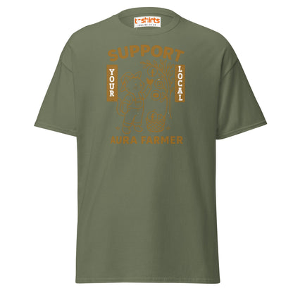 Support Your Local Aura Farmer T-Shirt - Military Green - T-Shirts Online