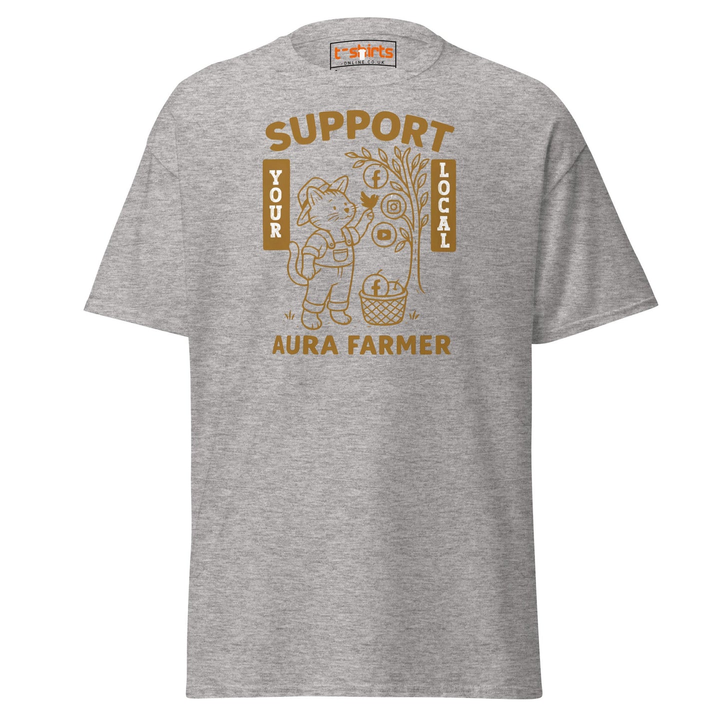 Support Your Local Aura Farmer T-Shirt - Sport Grey - T-Shirts Online
