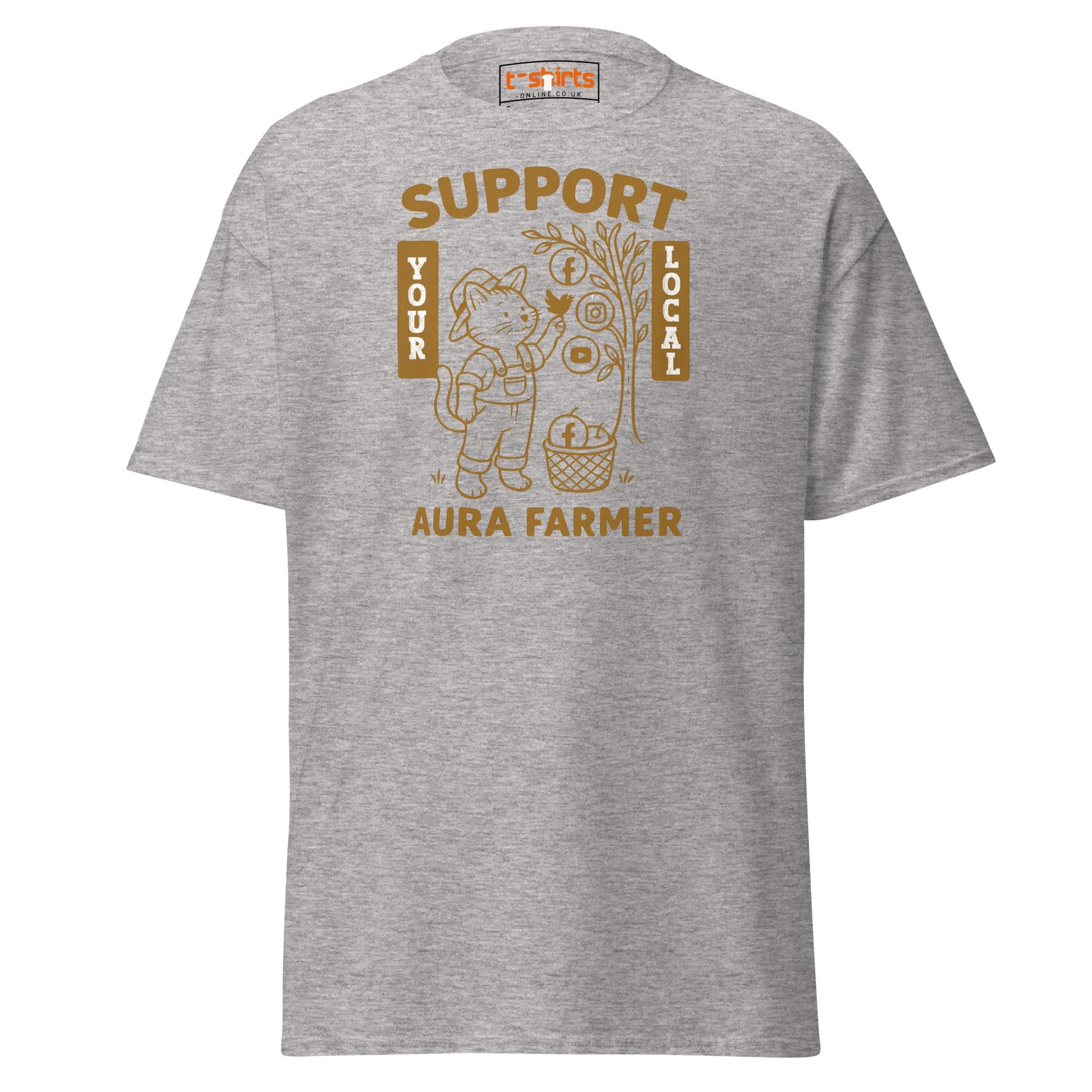 Support Your Local Aura Farmer T-Shirt - Sport Grey - T-Shirts Online
