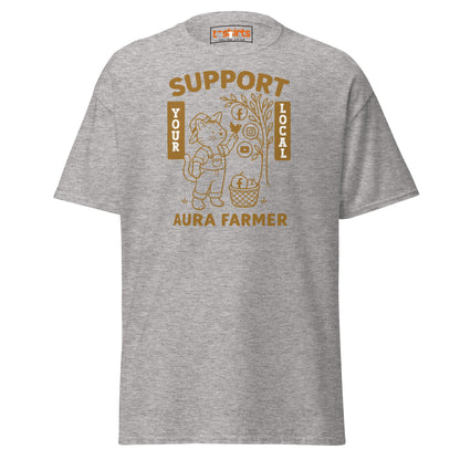 Support Your Local Aura Farmer T-Shirt - Sport Grey - T-Shirts Online