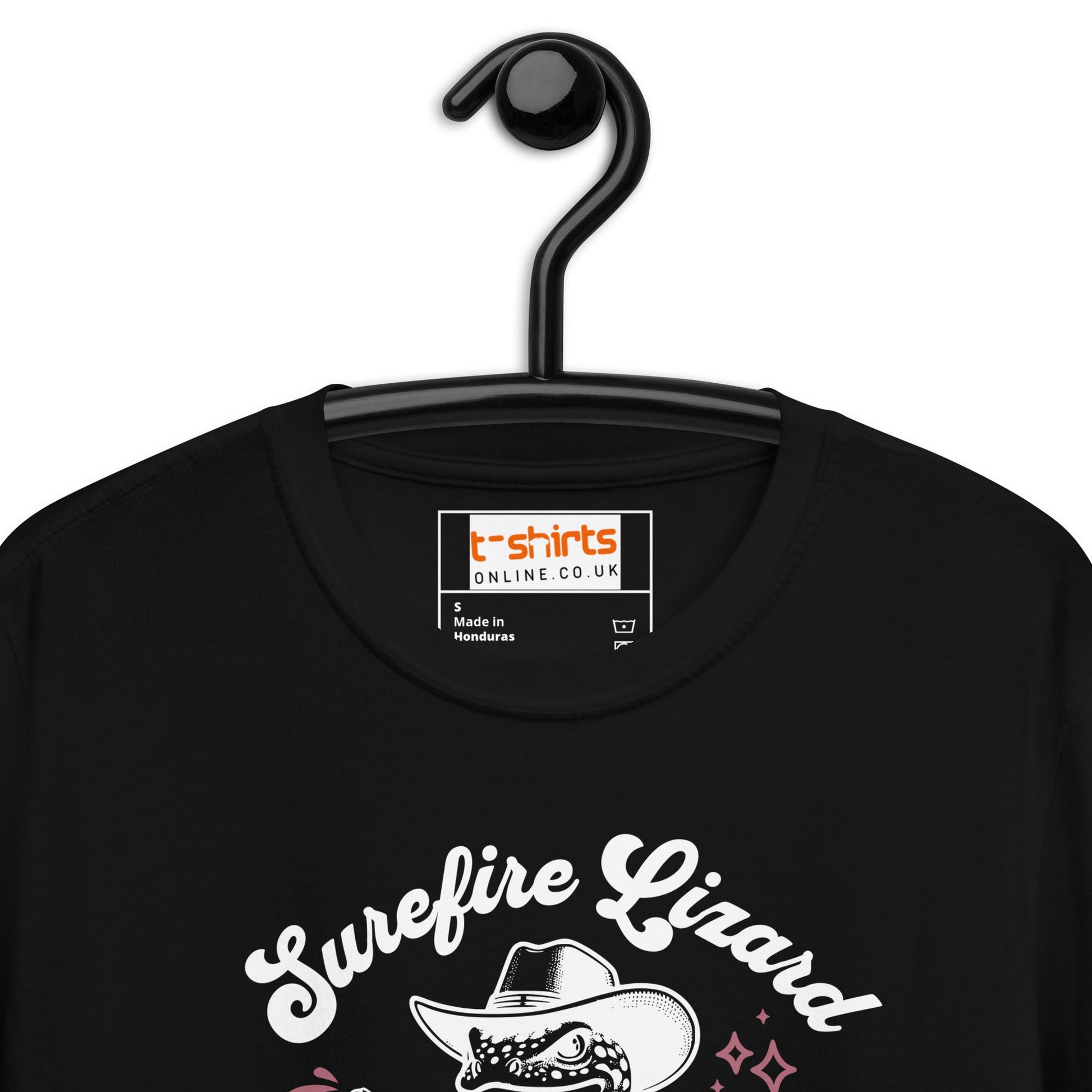 Surefire Lizard Cowboy T-Shirt - Black - T-Shirts Online