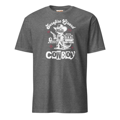 Surefire Lizard Cowboy T-Shirt - Graphite Heather - T-Shirts Online