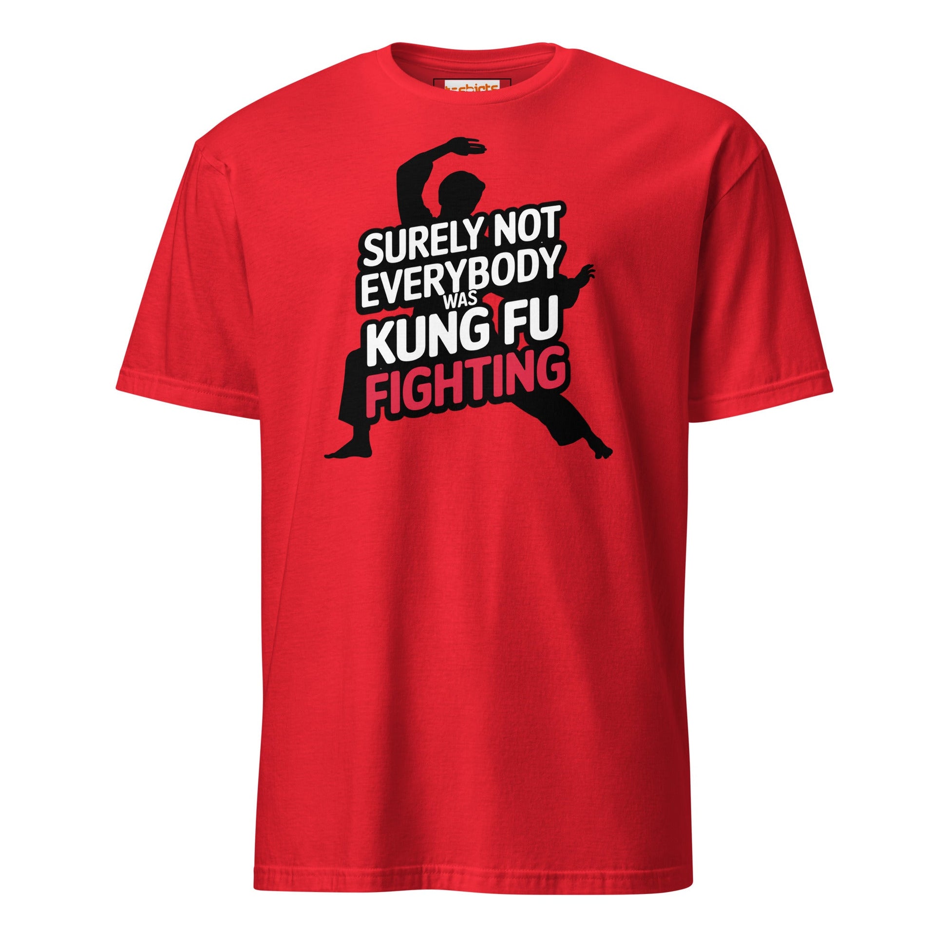 Surely Not Everybody Was Kung Fu Fighting T-Shirt - Red - T-Shirts Online