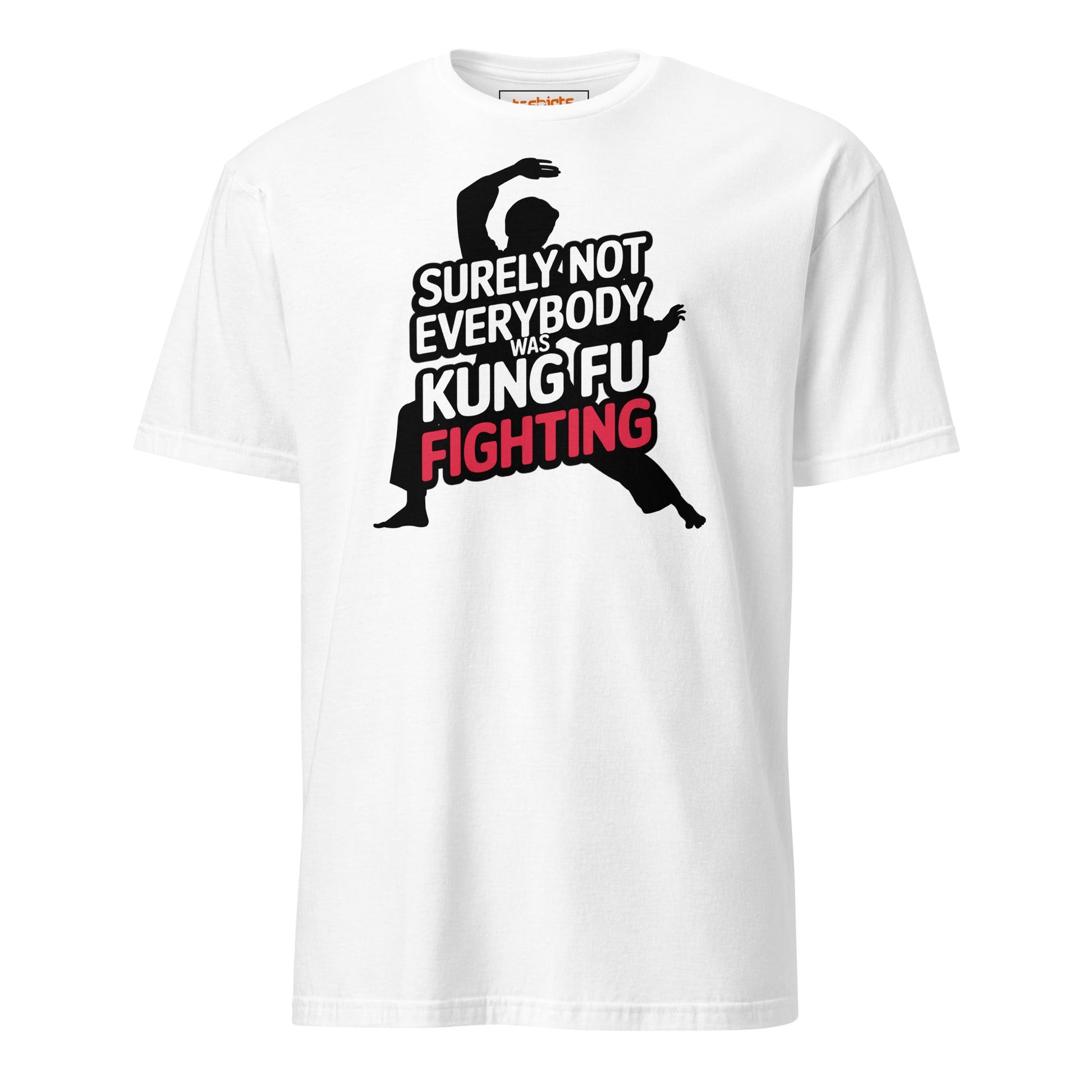 Surely Not Everybody Was Kung Fu Fighting T-Shirt - White - T-Shirts Online