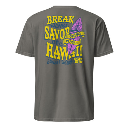 Surf Beach T-Shirt | Summertime Surf Tee - Charcoal - T-Shirts Online