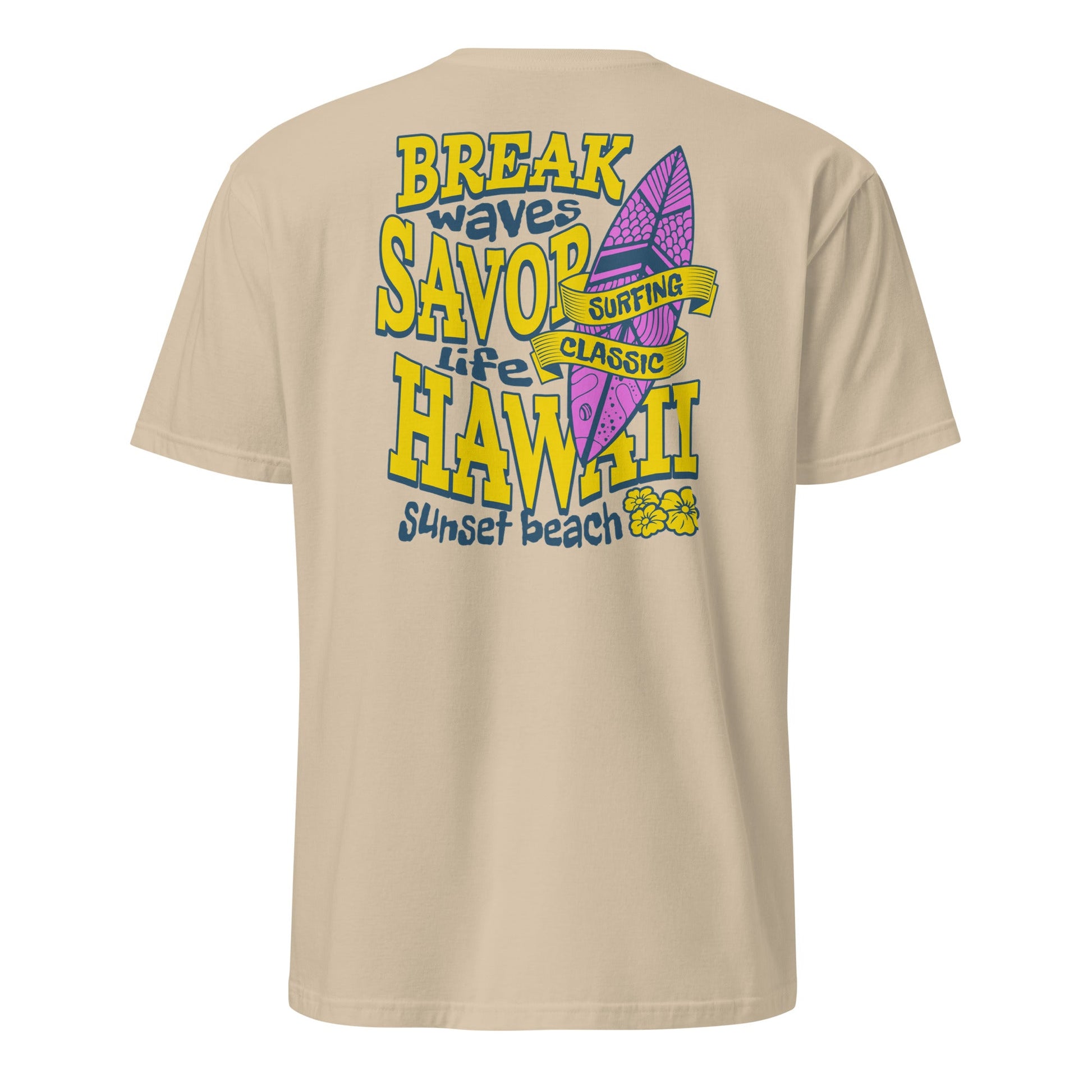 Surf Beach T-Shirt | Summertime Surf Tee - Sand - T-Shirts Online