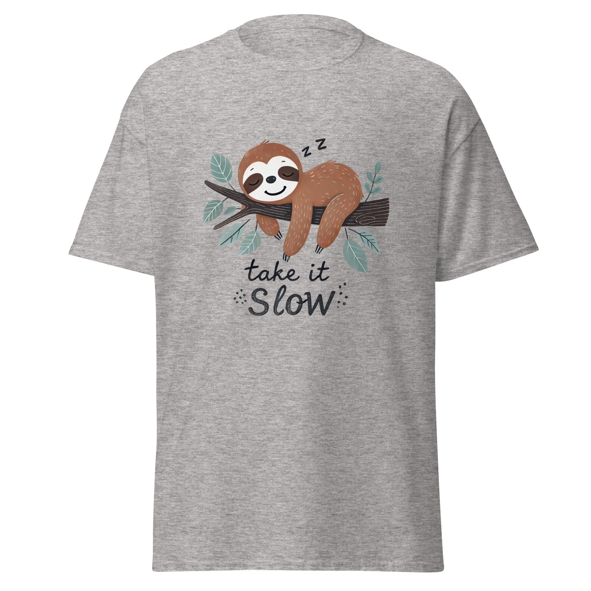 Take it Slow | Sloth T-Shirt - Sport Grey - T-Shirts Online