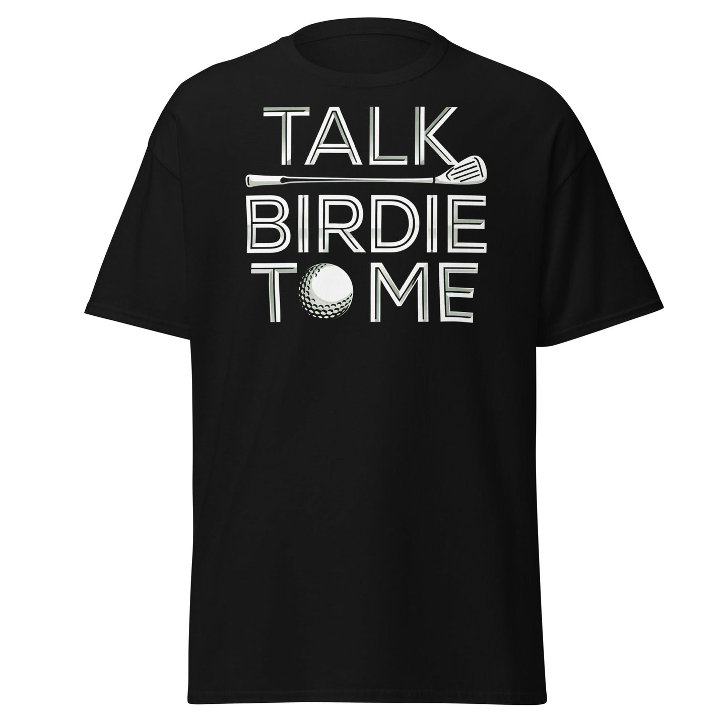 Talk Birdie To Me T-Shirt - Funny Golf Pun Tee - Black - T-Shirts Online