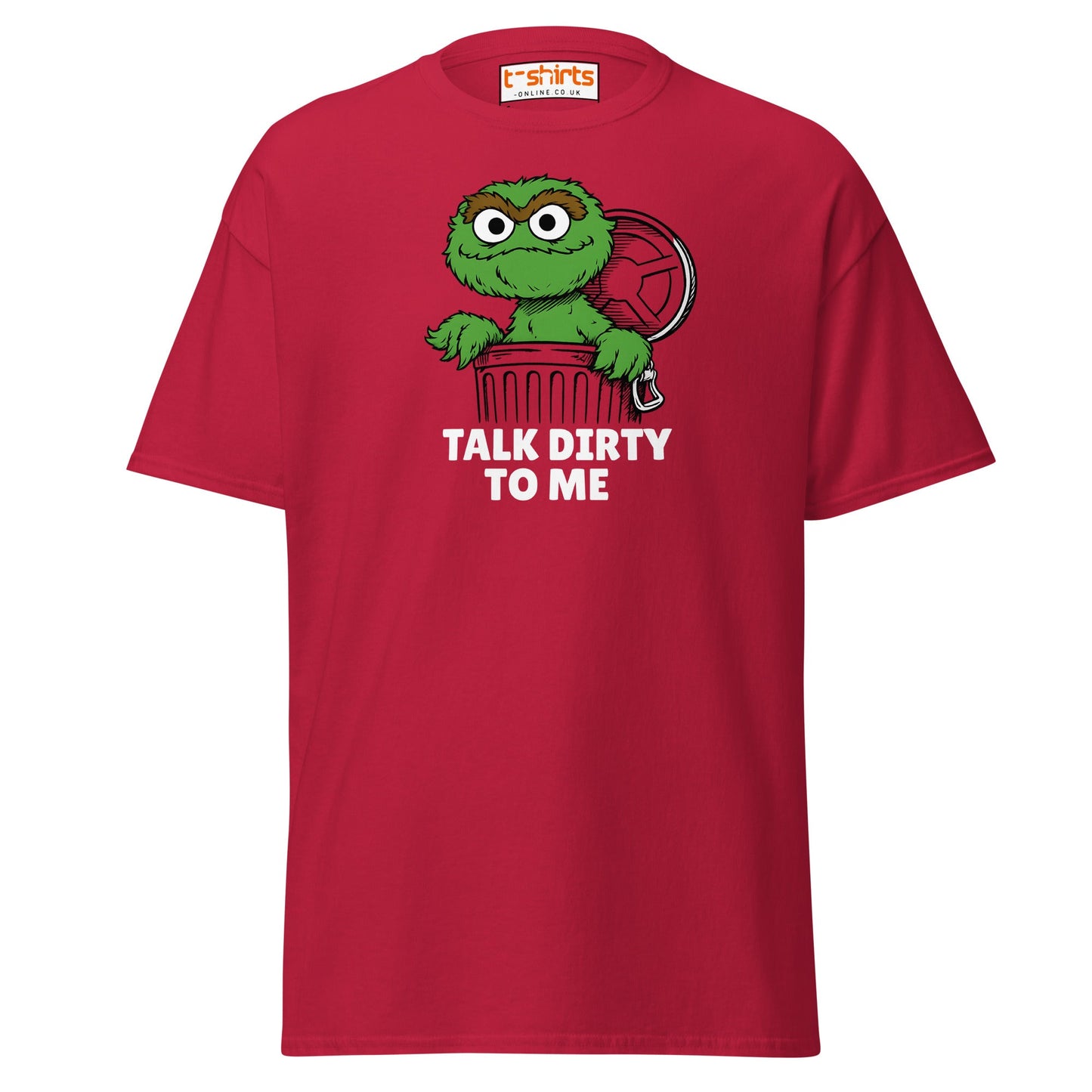 Talk Dirty to Me Oscar T-Shirt – Funny Trash Humor - Cardinal - T-Shirts Online