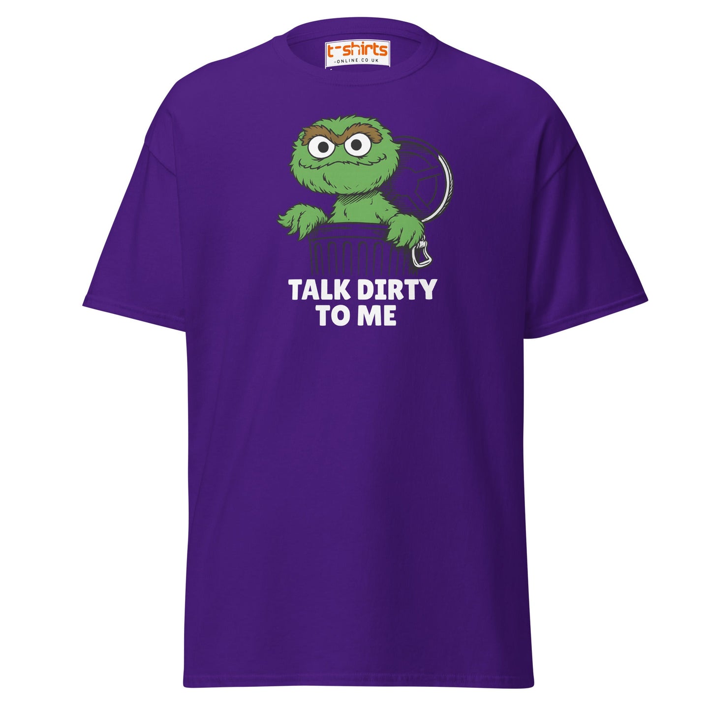 Talk Dirty to Me Oscar T-Shirt – Funny Trash Humor - Purple - T-Shirts Online
