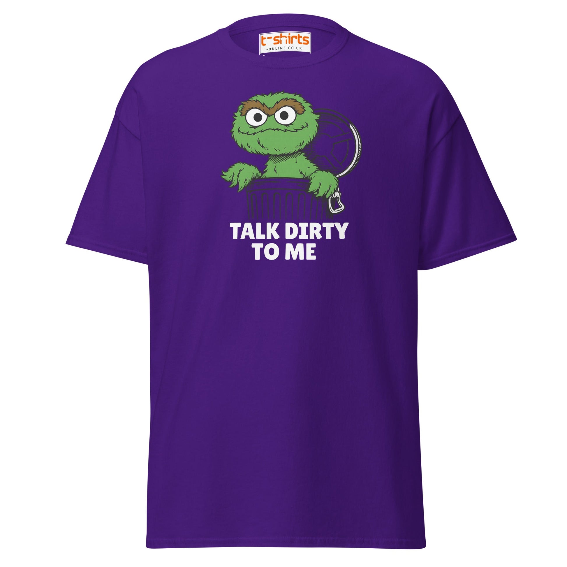 Talk Dirty to Me Oscar T-Shirt – Funny Trash Humor - Purple - T-Shirts Online
