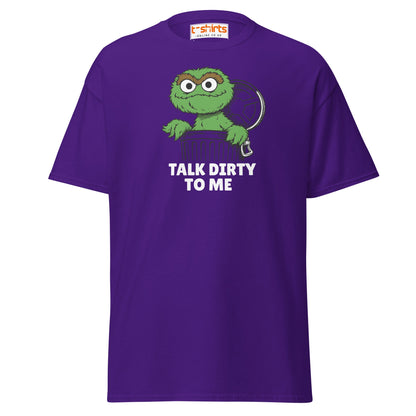 Talk Dirty to Me Oscar T-Shirt – Funny Trash Humor - Purple - T-Shirts Online