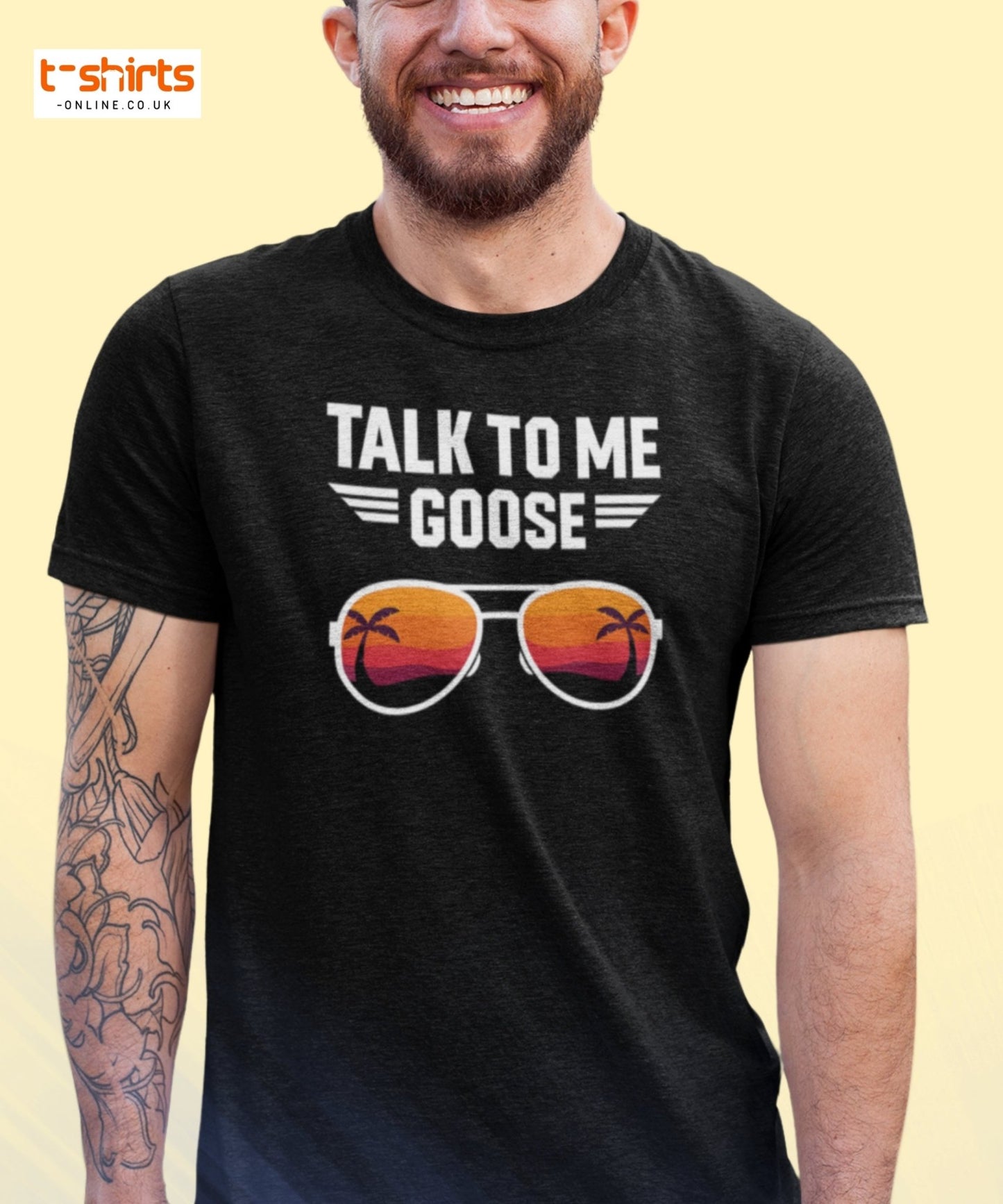 Talk To Me Goose T-Shirt – Retro Aviator Tee - Maroon - T-Shirts Online