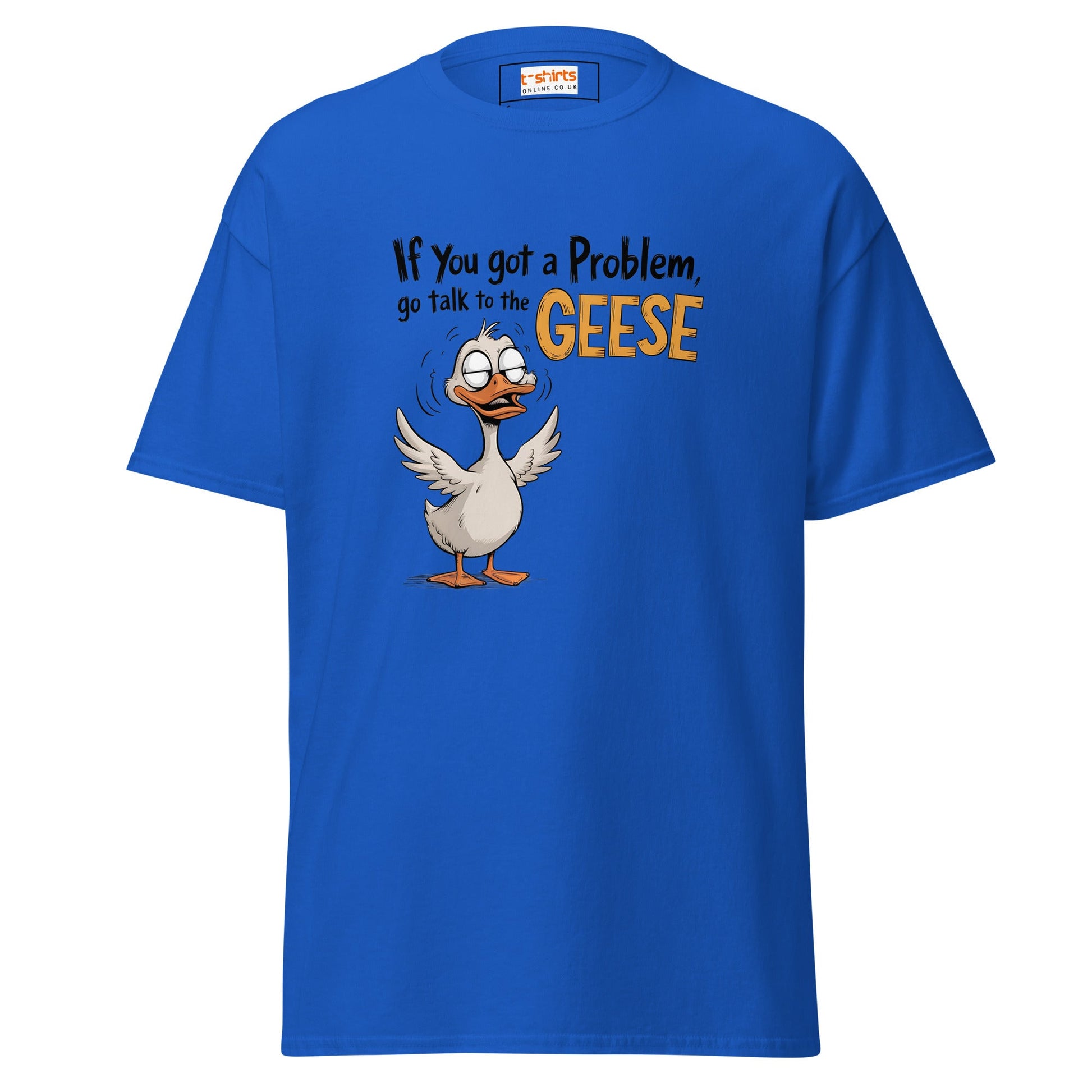 Talk to the Geese | Duck T-Shirt - Royal - T-Shirts Online