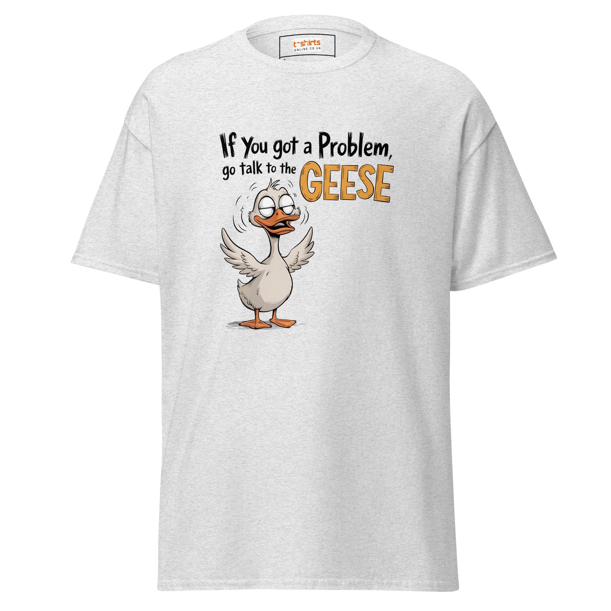 Talk to the Geese | Duck T-Shirt - Ash - T-Shirts Online